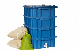 Composteira Domstica Azul 4 andares - 15l