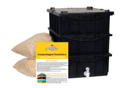 Composteira Dom�stica Preta 15 Litros