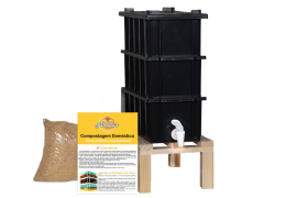 Mini Composteira Dom�stica 4 Litros com Suporte e Manual